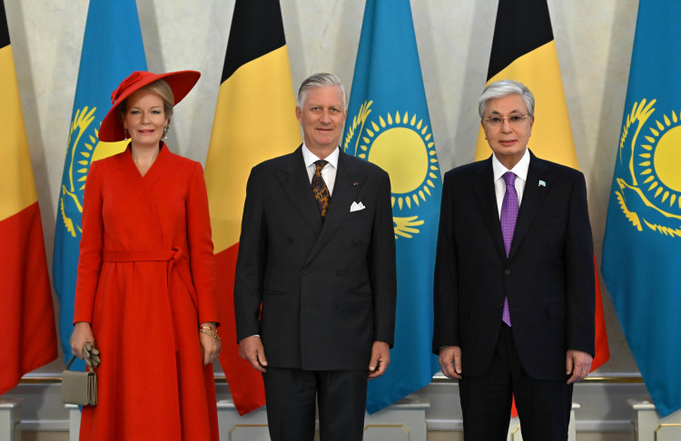 President of Kazakhstan Holds Talks in Narrow Format with King and Queen of the Belgians